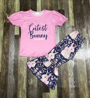 Cutest Bunny Easter Flare Pants Outfit