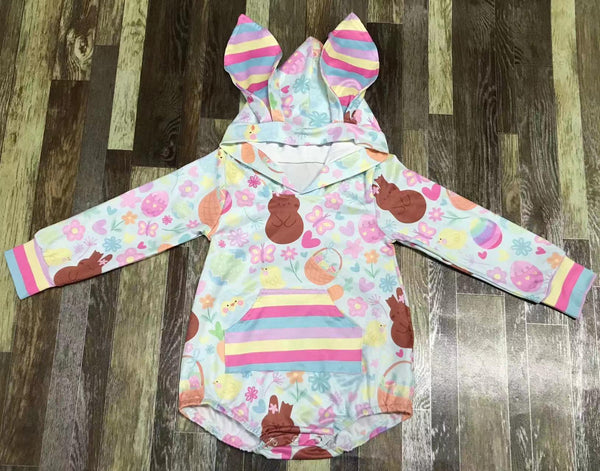 Rainbow Easter Bubble Romper Outfit