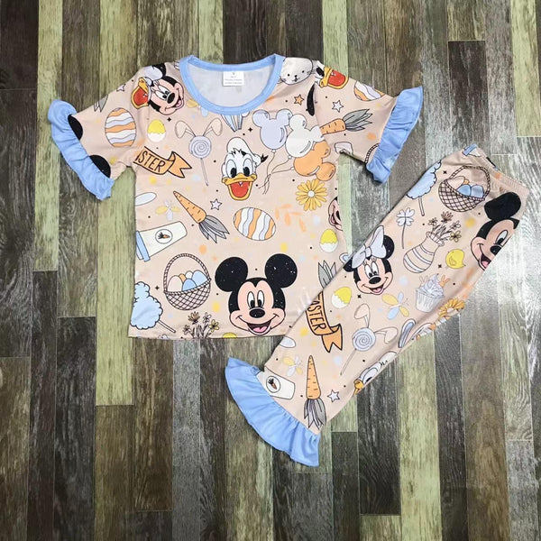 Mickey and Friends Easter Ruffle Pants Outfit