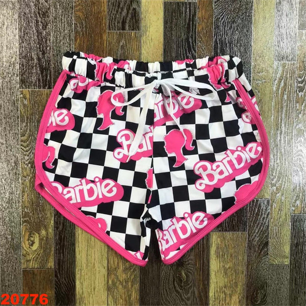 Adult Barbie Checkered Shorts