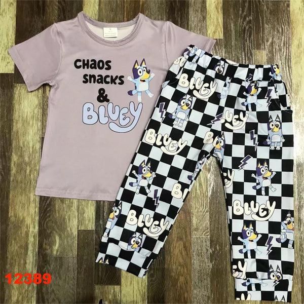 Chaos Snacks and Bluey Straight Pants Outfit