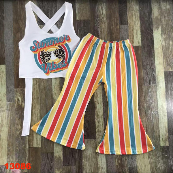 Y2K Summer Vibes Flare Pants Outfit