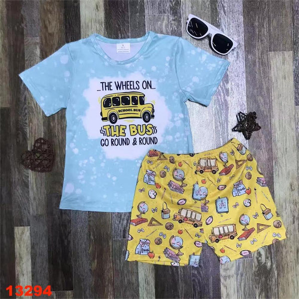 Wheels on the Bus School Unisex Shorts Outfit