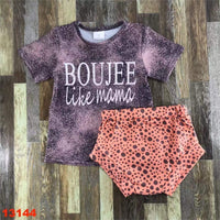Boujee Like Mama Bubble Romper Outfit