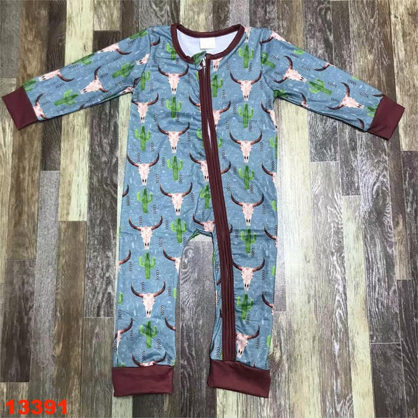Steer Cactus Print Pajamas