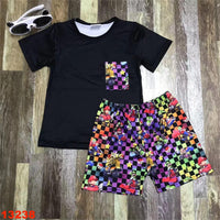 Mario Kart Rainbow Black Top Unisex Shorts Outfit