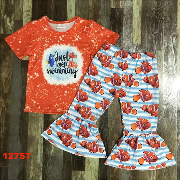 Just Keep Swimming Nemo Flare Pants Outfit