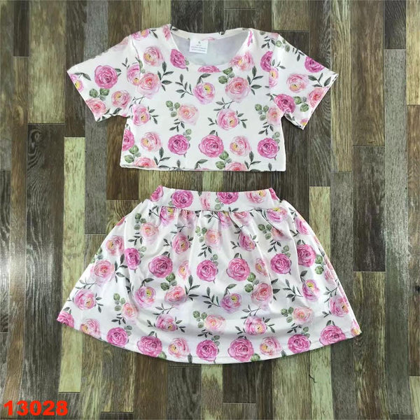 English Rose Two Piece Skirt Outfit