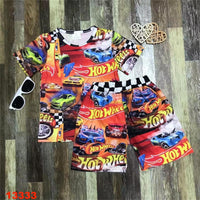 Red Hot Wheels Unisex Shorts Outfit