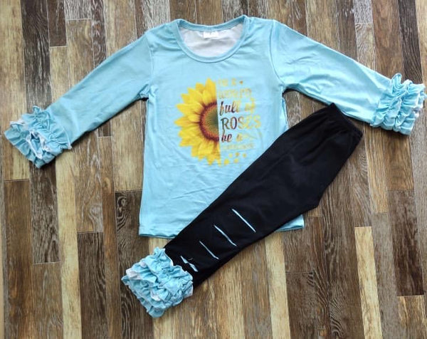 Sunflower Distressed Legging Outfit