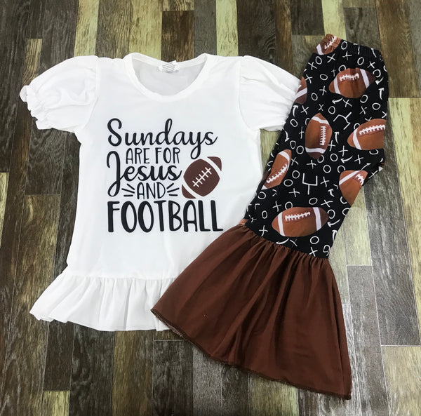 Sundays are for Football and Jesus Flare Outfit