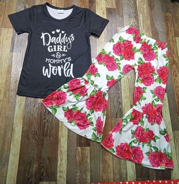 Daddy’s Girl Mommy’s World Flare Outfit