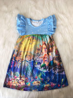 Ariel Watercolor Dress