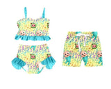 Yellow CocoMelon Sibling Set Swimsuit