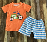 Blippi Striped Shorts Outfit