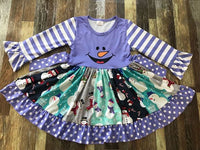 Frosty Holiday Twirl Dress