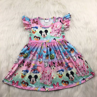 Pink & Blue Disney Fun Dress