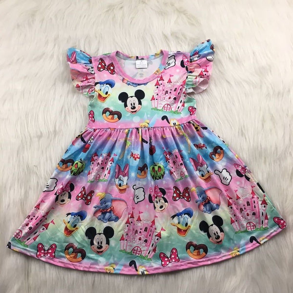 Pink & Blue Disney Fun Dress