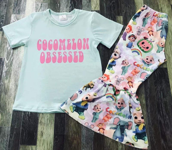 Cocomelon Obsessed Flare Pants Outfit