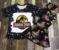Jurassic Park Splatter Flare Pants Outfit