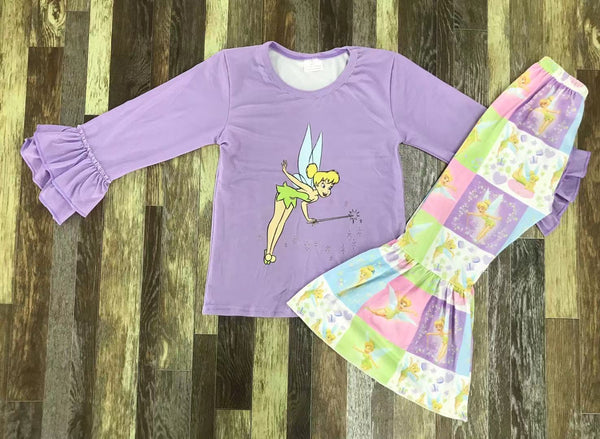 Purple Tinkerbell Flare Pants Outfit
