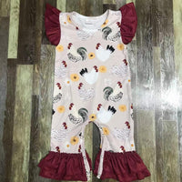 Chicken Love Romper Outfit