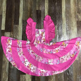 Pink Floral Twirl Dress
