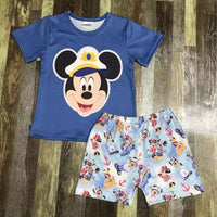 Mickey Cruise Anchor Unisex Shorts Outfit