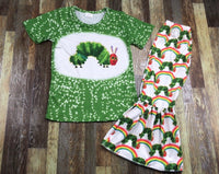 Hungry Caterpillar Flare Leg Outfit