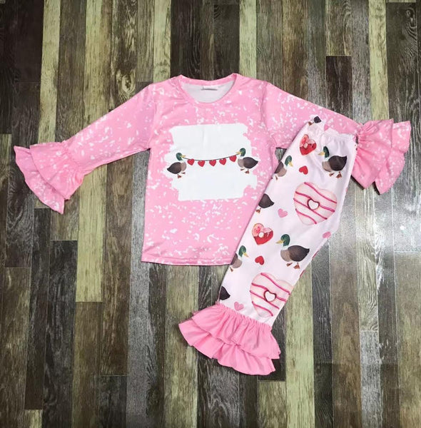 Duck Valentine Ruffle Pants Outfit