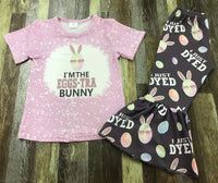 Eggstra Bunny Easter Flare Pants Outfit