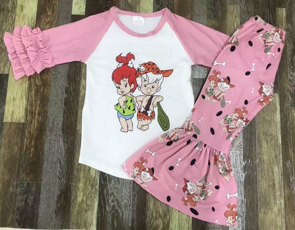 Bam Bam and Pebbles Flare Pants Outfit