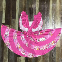 Pink Floral Twirl Dress