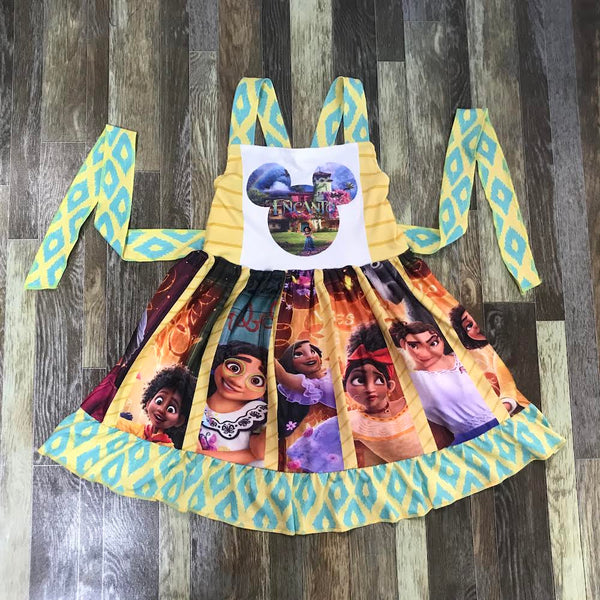 Encanto Aztec Panel Twirl Dress
