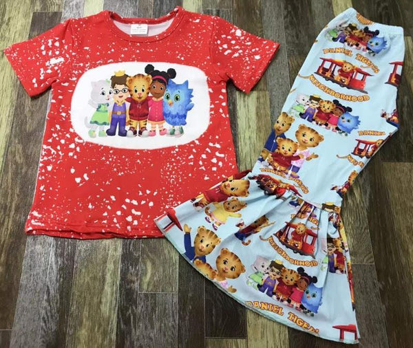 Daniel Tiger Flare Pants Outfit