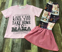 Don’t Take Me Home To Mama Flare Pants Outfit