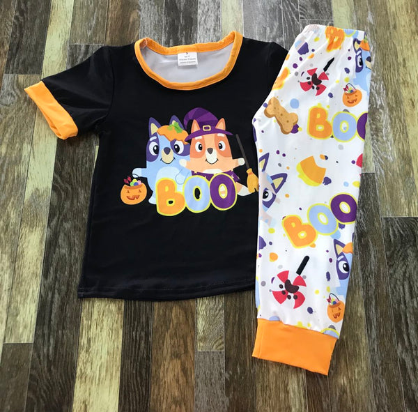 Bluey Boo Halloween Straight Pants Outfit