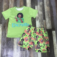 Green We Don’t Talk About Bruno Unisex Shorts Outfit
