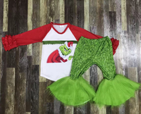 Sneaky Grinch Furry Flare Pants Outfit