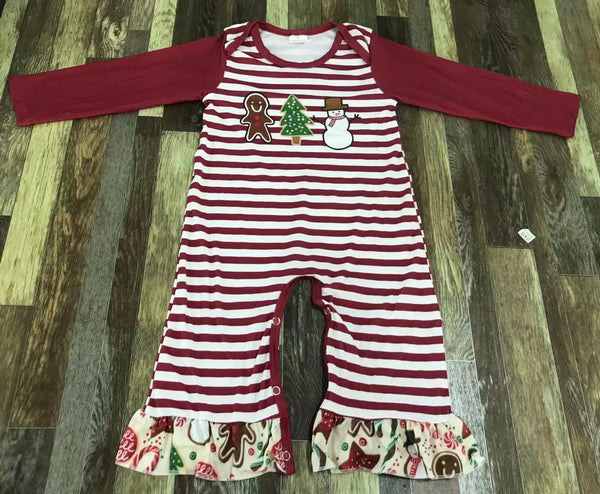 Striped Holiday Friends Romper