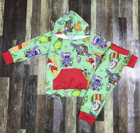Green Friends Christmas Jogger Outfit