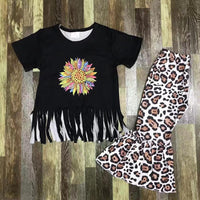Sunflower Shred Leopard Rainbow Flare Outfit