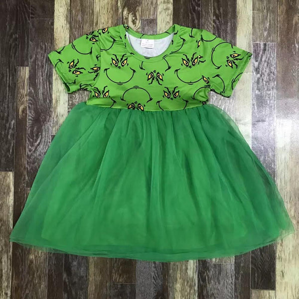 Green Grinch Tulle Dress