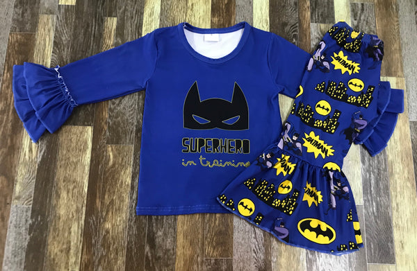 Super Hero In Training Flare Pants Outfit