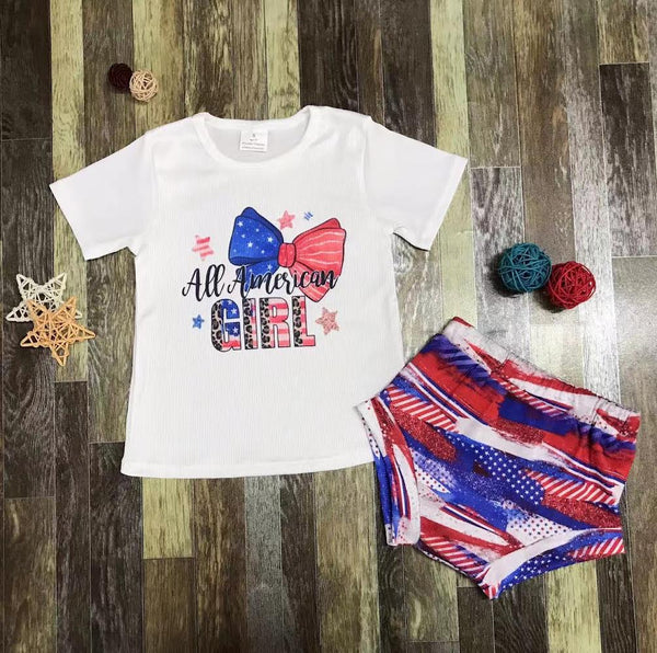 All American Girl USA Bummie Outfit
