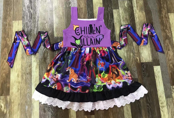 Chillin’ Like a Villain Twirl Dress