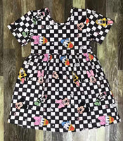 Mickey and Friends Checkered Dress