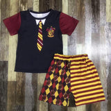Harry Potter School Boy Gryffindor Unisex Shorts Set