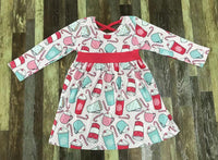 Peppermint and Hot Cocoa Dress