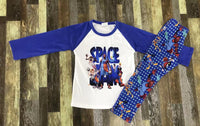 Space Jam Polka Dot Straight Pants Outfit